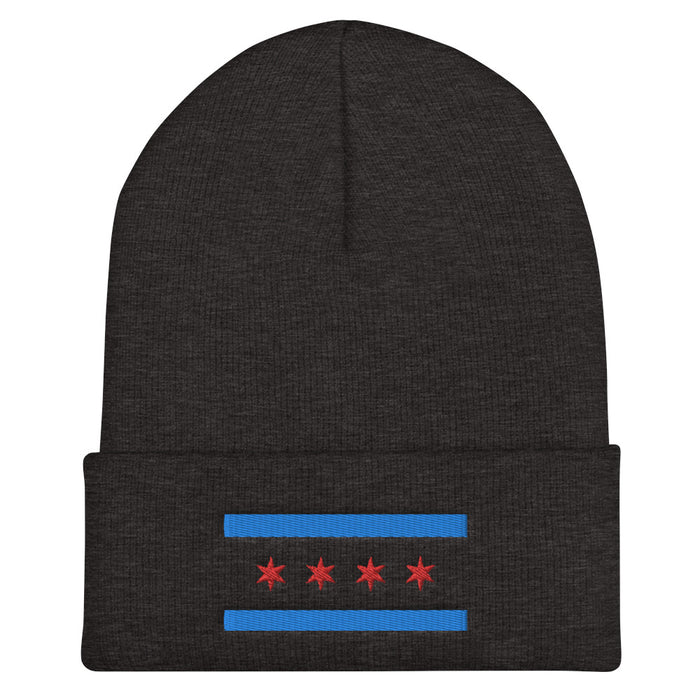 Chicago Embroidered Cuffed Beanie