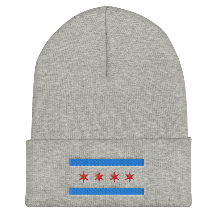 Chicago Embroidered Cuffed Beanie