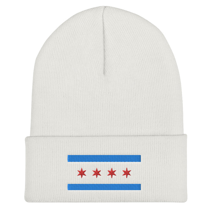 Chicago Embroidered Cuffed Beanie